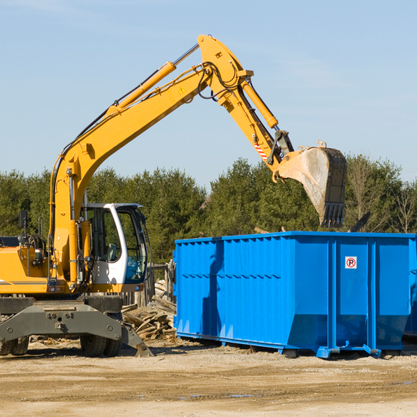 what size residential dumpster rentals are available in West Townsend MA